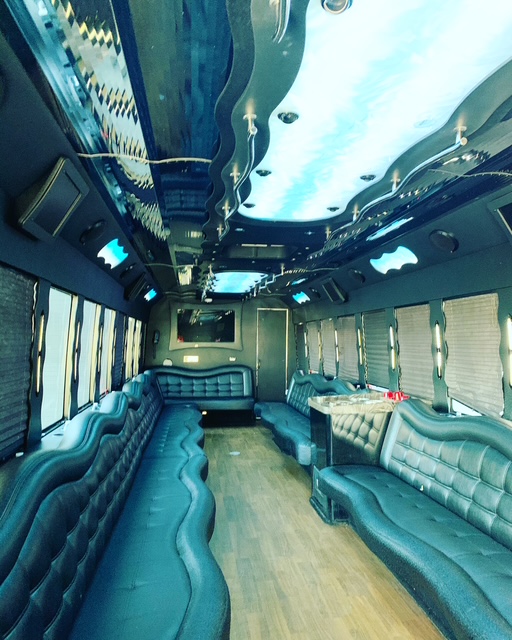 Luxury party bus interior